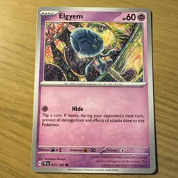 073/162 Elgyem Scarlet & Violet Temporal Forces Pokemon Card - Image 1
