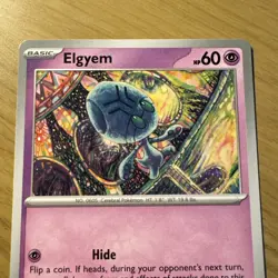 073/162 Elgyem Scarlet & Violet Temporal Forces Pokemon Card - Image 3