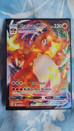 Pokemon TCG Charizard VMAX Darkness Ablaze Holo Card 020/189 - Image 1