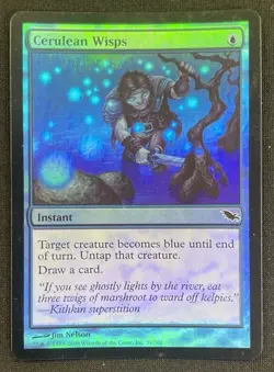 MTG Cerulean Wisps FOIL Shadowmoor PLD Blue Common MAGIC CARD (ID# 490865) - Image 1