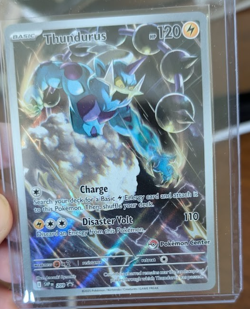 Thundurus SVP 209 Pokemon Center stamp - Pokemon TCG Black Bolt ETB Promo - Image 1