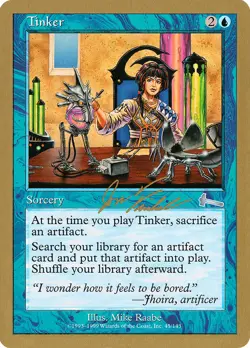 Tinker (Jon Finkel - 2000) World Championship HEAVILY PLD Uncommon CARD ABUGames - Image 1