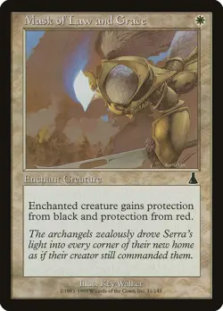 Mask of Law and Grace Urza's Destiny PLD White Common MAGIC MTG CARD ABUGames - Image 1