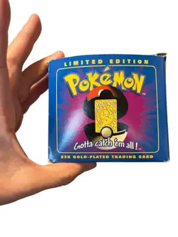 Pokemon 23k Gold-Plated 1999 Jigglypuff Trading card NOS New in Box Nintendo - Image 3