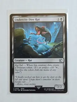 Undercity Dire Rat - Final Fantasy - NM - MTG Magic - Common - Creature - Image 1
