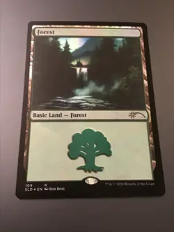 MTG Secret Lair x Bob Ross Forest Foil #109 NM - Image 1