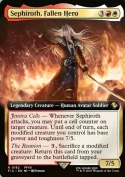 MTG | Sephiroth, Fallen Hero #0182 | FINAL FANTASY | EXTENDED ART | NM | EN - Image 1
