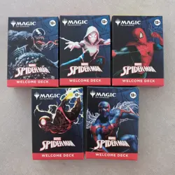 Complete Set MTG Marvel Spiderman Welcome Deck - SDCC 2025 Magic The Gathering - Image 1