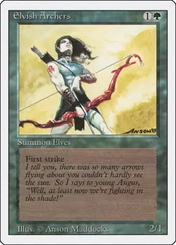 Elvish Archers (MP) Revised Edition MTG Magic The Gathering - Image 2