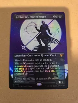 x1 Alpharael, Stonechosen - Foil - Borderless M MTG Edge of Eternities - Image 1