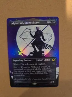 x1 Alpharael, Stonechosen - Foil - Borderless M MTG Edge of Eternities - Image 4