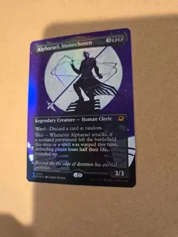x1 Alpharael, Stonechosen - Foil - Borderless M MTG Edge of Eternities - Image 5