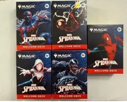 SDCC 2025 Magic The Gathering MTG Marvel Spider-Man Complete Welcome Set 5 Decks - Image 1
