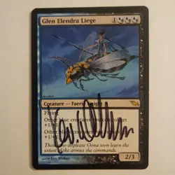 Magic The Gathering - 1x Signed Glen Elendra Liege (mtg) Shadowmoor - Image 1