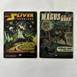 MTG Edge of Eternities Lot of 2 Sliver Overlord, Magus of the Moon Showcase Foil - Image 1