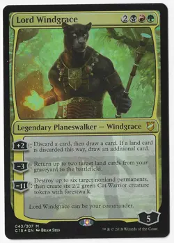 MTG FOIL "Lord Windgrace" NM C18 #43 Standard Size - Free Shipping - Image 2