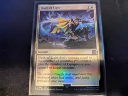 MTG Magic the Gathering FOIL Slash of Light FIN! - Image 1