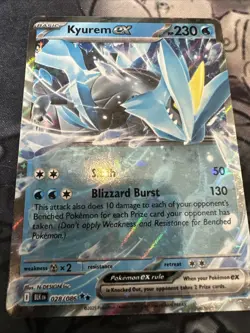 Kyurem ex 028/086 Black Bolt & White Flare Double Rare Holo Pokemon TCG NM/M - Image 1