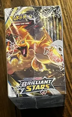 Pokemon TCG Sword & Shield Brilliant Stars Factory Sealed Booster Box - Image 2