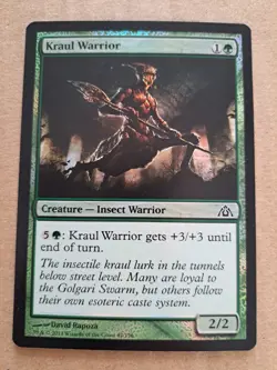 Magic The Gathering MTG 042 - Kraul Warrior FOIL Dragon’s Maze [ Mint ] - Image 1