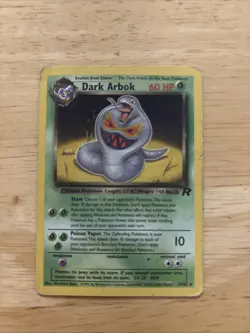 Pokemon TCG Dark Arbok Card 19/82 Regular LP Condition - Image 1