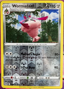 Wormadam Reverse Holo Rare - 098/172 - Brilliant Stars Pokemon 2022 - Image 1