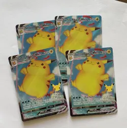 Pikachu Pokemon Celebrations Lot Flying Pikachu Surfing Pikachu Basic Pikachu - Image 4