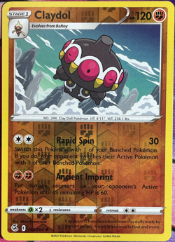 Claydol Reverse Holo Rare - 145/264 - Fusion Strike Pokemon 2021 - Image 1