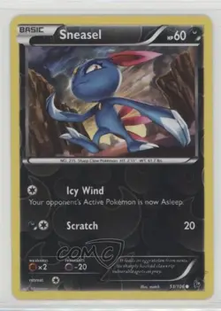 Sneasel Reverse Foil Pokemon XY Flashfire #51 fm0 - Image 1