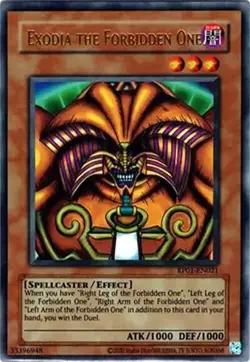 1x Exodia the Forbidden One - Unl MP Eng YuGiOh - Retro Pack (2020 Date Reprint) - Image 1