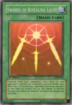 1x Swords of Revealing Light - 1st Edition HP Eng YuGiOh - Legend of Blue Eyes - Image 1