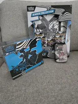 Pokemon Black Bolt ETB, Binder, and Unova Tin Bundle - Image 1