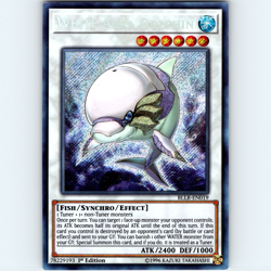 Yugioh White Aura Dolphin BLLR-EN019 1st Edition Secret Rare Holo - NM 💎 - Image 1
