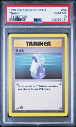 PSA 10 TRANK POTION 94 BASE SET GERMAN TRAINER POKEMON GEM MINT - Image 1