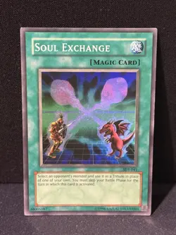 Yugioh Soul Exchange SDY-041 Super Rare Holo Unlimited Original Print Vintage - Image 1