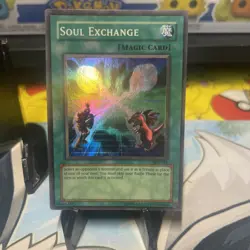 Yugioh Soul Exchange SDY-041 Super Rare Holo Unlimited Original Print Vintage - Image 1