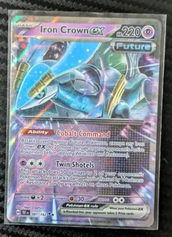 Iron Crown ex 081/162 Temporal Forces DR Holo Pokemon Card NM Condition - Image 1