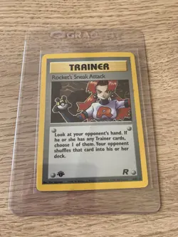 Pokemon Team Rocket TCG Rocket's Sneak Attack 1st Edition Holo Card 16/82 Rare - Image 1