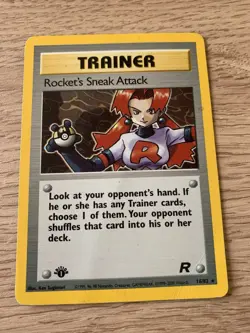 Pokemon Team Rocket TCG Rocket's Sneak Attack 1st Edition Holo Card 16/82 Rare - Image 2