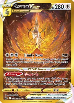 NM Arceus VSTAR GG70/GG70 Crown Zenith Holo Pokemon Card - Image 1