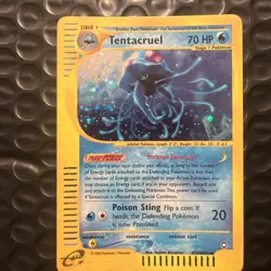 Tentacruel Holo Rare H26/H32 Aquapolis WoTC Pokemon Card 2002 - Image 1