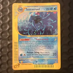 Tentacruel Holo Rare H26/H32 Aquapolis WoTC Pokemon Card 2002 - Image 2