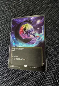 Crystal Quarry (0145) (Borderless) (Galaxy Foil) - Edge Of Eternities (EOS)(MTG) - Image 1