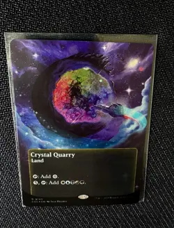 Crystal Quarry (0145) (Borderless) (Galaxy Foil) - Edge Of Eternities (EOS)(MTG) - Image 2