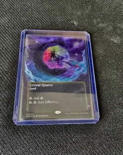 Crystal Quarry (0145) (Borderless) (Galaxy Foil) - Edge Of Eternities (EOS)(MTG) - Image 4