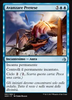 MTG Magic AKH Amonkhet - 1x ITA EX 061 U Avanzare Pretese - Image 1
