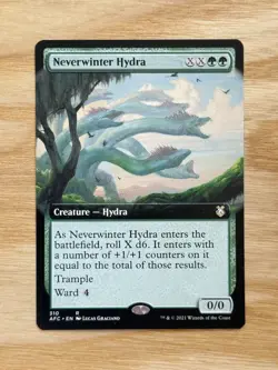 Neverwinter Hydra #310 Extended Art MTG Commander Adventures Forgotten Realms NM - Image 1