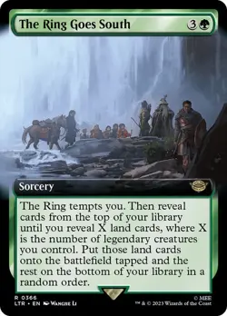 LTR Extended Art THE RING GOES SOUTH 1x Rare Lord of the Rings MTG NM - Image 1