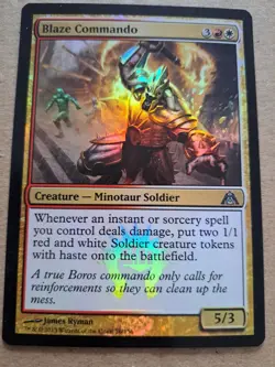 Foil Blaze Commando Dragon's Maze - MTG 056 - Image 1