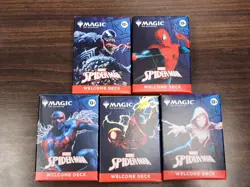 Magic The Gathering x Spider-Man Complete Welcome Deck Set of 5 MTG - Image 1